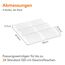 Lifewit Gewürz Organizer Schublade, 6 Stück Abnehmbares Gewürzregal Schublade Breite 20 bis 40 cm, 3 Etagen Gewürz Schubladeneinsatz aus Kunststoff, Spice Rack für Arbeitsplatte/Schrank, Durchsichtig