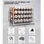 Deco haus® Gewürzregal Wand & Stehend [MIT 28 GEWÜRZDOSEN & ETIKETTEN] - Gewürz Organizer - Spice Rack Organizer - Gewürzständer Gewürzregale Hängend - Gewürzregal Schrank - Gewürzaufbewahrung Chrom
