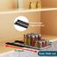 MAYZOLOP Gewürzregal Ausziehbar, Schrank Organizer Küche, Stehend, P26.4*L17.2*H5.6CM