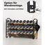 Deco haus® Gewürzregal Stehend & Wand [MIT GEWÜRZDOSEN & ETIKETTEN] - Gewürz Organizer - Spice Rack Organizer - Gewürzständer - Gewürzregalsystem Hängend - Gewürzaufbewahrung - Gewürzgläser mit Regal