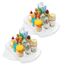 ROWNYEON Drehteller Kühlschrank Organizer Rechteckig,360° Drehplatte Kühlschrank,Lazy Susan Drehteller Fridge Organizer Drehbar,Gewürzregal Drehbar für Küchen Organizer,2 Pack