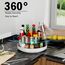 Ovicar Lazy Susan Schrank-Organizer – 27,9 cm Metall-Drehteller Lazy Susan für Küche, Gewürzregal, Speisekammer, Schrank, Badezimmer, Arbeitsplatte, Kühlschrank, Tisch, Aufbewahrung, Weiß