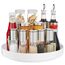 Ovicar Lazy Susan Schrank-Organizer – 27,9 cm Metall-Drehteller Lazy Susan für Küche, Gewürzregal, Speisekammer, Schrank, Badezimmer, Arbeitsplatte, Kühlschrank, Tisch, Aufbewahrung, Weiß