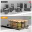 AIRUJIA Gewürzregal Ausziehbar, Spülschrank Organizer, Gewürzregal Schrank, Spice Rack, Anhebbares Waschbecken Regal, Gewürz Organizerfür Für Küche, L26.4*B17.2*H5.6CM