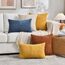FDTERN 2er Set Khaki Kordsamt Kissenbezug 35x35CM Weich Moderne Dekorative Kissenbezüge Kissenhülle Dekokissenbezug Sofakissen Dekokissen Boho Deko für Sofa Schlafzimmer Wohnzimmer Balkon
