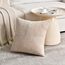 FDTERN 2er Set Khaki Beige Kordsamt Kissenbezug 60x60CM Weich Moderne Dekorative Kissenbezüge Kissenhülle Dekokissenbezug Sofakissen Dekokissen Boho Deko für Sofa Schlafzimmer Wohnzimmer Bett