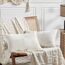 FDTERN 2er Set Creme Weiß Kordsamt Kissenbezug 40x80CM Weich Moderne Dekorative Kissenbezüge Kissenhülle Dekokissenbezug Sofakissen Dekokissen Boho Deko für Sofa Schlafzimmer Wohnzimmer Bett