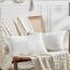 FDTERN 2er Set Reines Weiß Kordsamt Kissenbezug 50x70CM Weich Moderne Dekorative Kissenbezüge Kissenhülle Dekokissenbezug Sofakissen Dekokissen Boho Deko für Sofa Schlafzimmer Wohnzimmer Bett