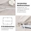 BEDSURE Bettwäsche 135x200 Baumwolle 4teilig - Bettwäsche-Sets Beige Bettbezug 2er Set mit 2 Kissenbezüge 80x80 cm, Oeko-TEX Bedding Natur mit Reißverschluss