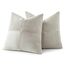 MIULEE 2er Set Kissenbezug 40x40cm Hellgrau Kissenhülle Kissenbezüge Sofakissen Dekokissen Boho Couchkissen Kord Dekorative Zierkissenbezug für Sofa