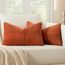 MIULEE 2er Set Herbst Kissenbezug 30x50cm Rostrot Kissenhülle Kissenbezüge Sofakissen Dekokissen Boho Couchkissen Kord Dekorative Zierkissenbezug für Sofa