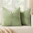 MIULEE 2er Set Kissenbezug 60x60cm Hellgrün Kissenhülle Kissenbezüge Sofakissen Dekokissen Boho Couchkissen Kord Dekorative Zierkissenbezug für Sofa