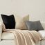 MIULEE 2er Set Kissenbezug 40x60cm Dunkelgrau Kissenhülle Kissenbezüge Sofakissen Dekokissen Boho Couchkissen Kord Dekorative Zierkissenbezug für Sofa