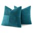 MIULEE 2er Set Kissenbezug 45x45cm See-Blau Kissenhülle Kissenbezüge Sofakissen Dekokissen Boho Couchkissen Kord Dekorative Zierkissenbezug für Sofa