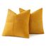 MIULEE 2er Set Herbst Kissenbezug 45x45cm Gelb Kissenhülle Kissenbezüge Sofakissen Dekokissen Boho Couchkissen Kord Dekorative Zierkissenbezug für Sofa