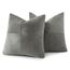MIULEE 2er Set Kissenbezug 50x50cm Dunkelgrau Kissenhülle Kissenbezüge Sofakissen Dekokissen Boho Couchkissen Kord Dekorative Zierkissenbezug für Sofa