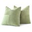 MIULEE 2er Set Kissenbezug 45x45cm Hellgrün frühling Kissenhülle Kissenbezüge Sofakissen Dekokissen Boho Couchkissen Kord Dekorative Zierkissenbezug für Sofa