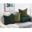 Topfinel Kissenbezug 40x40 Grün 4er Set Cord körnig Farbverlauf Kissenbezüge Kissenhülle Dekokissenbezug Sofakissen Couchkissen für Sofa Schlafzimmer Wohnzimmer Balkon Kinder flauschig