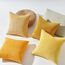 Topfinel Kissenbezug 50x50 cm Kordsamt Kissenbezüge Gelb Kissenhülle 4er Set Dekokissenbezug Sofakissen Dekokissen deko für Sofa Schlafzimmer Wohnzimmer Balkon Kinder lauschig Farbverlauf