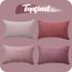 Topfinel Kissenbezug 30x50 cm rosa 4er Set Kordsamt Kissenbezüge Kissenhülle Dekokissenbezug sofakissen dekokissen deko für Sofa Schlafzimmer Wohnzimmer Balkon Kinder flauschig Farbverlauf