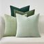 Topfinel Kissenbezug 40x40 cm Hellgrüne 4er Set Kordsamt Kissenbezüge Kissenhülle Dekokissenbezug Sofakissen Dekokissen deko für Sofa Schlafzimmer Wohnzimmer Balkon Kinder Flauschig Farbverlauf
