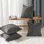 Topfinel Kissenbezug 60x60 Dunkelgrau Anthrazit 4er Set Cord körnig Kissenbezüge Kissenhülle Dekokissenbezug Sofakissen Couchkissen für Sofa Schlafzimmer Wohnzimmer Balkon Kinder flauschig