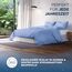 Samthus Bettwäsche 200x220 Baumwolle Satin - Oeko-Tex Made In Green - Himmlisch weicher Schlaf - Bettwäsche-Set mit 1x Bettbezug 200x220 + 2X Kissenbezug 80x80 - Duvet Cover - Hellblau