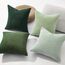 Topfinel Kissenbezug 45x45 cm Salbeigrün 4er Set Kordsamt Kissenbezüge Kissenhülle sofakissen dekokissen deko für Sofa Schlafzimmer Wohnzimmer Kinder flauschig Farbverlauf