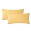 SOULFUL Kissenbezug 40x80 Baumwolle Gelb, Kissenbezüge 2 Teilig mit Reißverschluss, Ähnliche Textur wie Stone Washed Leinen, ÖkoTex Zertifiziert, Weich und Bequem
