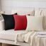 Slozzi 2er Set Kordsamt Kissenbezug Rot 40x40 Kissenbezüge Kissenhülle Sofakissen Dekokissenbezug Couchkissen Weich für Sofa Schlafzimmer Wohnzimmer Balkon