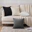 Slozzi 2er Set Kordsamt Kissenbezug Dunkelgrau 45x45cm Kissenbezüge Kissenhülle Sofakissen Dekokissenbezug Couchkissen Weich für Sofa Schlafzimmer Wohnzimmer Balkon
