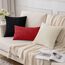 Slozzi 2er Set Kordsamt Kissenbezug Rot 40x40 Kissenbezüge Kissenhülle Sofakissen Dekokissenbezug Couchkissen Weich für Sofa Schlafzimmer Wohnzimmer Balkon