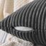 Slozzi 2er Set Kordsamt Kissenbezug Dunkelgrau 45x45cm Kissenbezüge Kissenhülle Sofakissen Dekokissenbezug Couchkissen Weich für Sofa Schlafzimmer Wohnzimmer Balkon