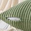 Slozzi 2er Set Kordsamt Kissenbezug Bohnengrün 30x50cm Kissenbezüge Kissenhülle Sofakissen Dekokissenbezug Couchkissen Weich für Sofa Schlafzimmer Wohnzimmer Balkon
