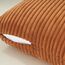 Topfinel Kissenbezug 50x50 Herbst Karamell Orange 2er Set Cord Kissenbezüge Kissenhülle Sofakissen Dekokissen deko für Sofa Bett Wohnzimmer Kinder flauschig
