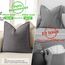 ZWJD Rustikales Grau Kissenbezug 45x45 2er Set Chenille Kissenbezüge Sofakissen Kissenhüllen mit elegantem Design, weiche und luxuriöse dekorative Dekokissen für Couch, Bett und Heimdekoration