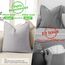 ZWJD Hell Grau Kissenbezug 50x50 2er Set Chenille Kissenbezüge Sofakissen Kissenhüllen mit elegantem Design, weiche und luxuriöse dekorative Dekokissen für Couch, Bett und Heimdekoration