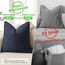 ZWJD Navy Kissenbezug 50x50 2er Set Chenille Kissenbezüge Sofakissen Kissenhüllen mit elegantem Design, weiche und luxuriöse dekorative Dekokissen für Couch, Bett und Heimdekoration
