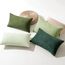 MIULEE Kordsamt Kissenbezug Weiche Kissenhülle Dekorative Sofakissen Quadratische Dekokissen Zierkissenbezug Gestreifte Kissenbezüge für Wohnzimmer 4 Stück 40x60cm Forest Green Series