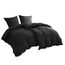 BEDSURE Bettwäsche 135x200 4teilig Schwarz - 2 Bettbezüge 135x200 cm + 2 Kissenbezüge 80X80 cm, ÖKO-TEX Bettwäsche-Sets Schwarz Polyester Mikrofaser mit Reißverschluss