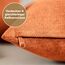 Blumtal 2er Set Kissenbezug 45x45 orange - kuschelige Chenille Kissenbezüge mit verstecktem Reißverschluss, Oekotex Zertifizierte Kissenhülle für Deko-Kissen Sofakissen Polster & Zierkissen