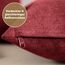 Blumtal 2er Set Kissenbezug 40x60 rot - kuschelige Chenille Kissenbezüge mit verstecktem Reißverschluss, Oekotex Zertifizierte Kissenhülle für Deko-Kissen Sofakissen Polster & Zierkissen