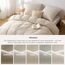 BEDSURE Bettwäsche 200x200 3teilig Khaki/Beige - Bettwäsche-Sets Bettbezug 200x200 mit 2 Kissenbezüge 80x80 cm, Oeko-TEX Wendebettwäsche Bedding mit Reißverschluss