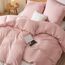 BEDSURE Bettwäsche 135x200 Blasses Erröten - 2 Bettbezüge 135x200 cm 2 Kissenbezüge 80X80 cm, ÖKO-TEX Bettwäsche-Sets Rosa Polyester Mikrofaser mit Reißverschluss