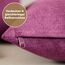 Blumtal 2er Set Kissenbezug 45x45 violett - kuschelige Chenille Kissenbezüge mit verstecktem Reißverschluss, Oekotex Zertifizierte Kissenhülle für Deko-Kissen Sofakissen Polster & Zierkissen