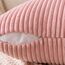 EMEMA Kissenbezug 40x40 cm Kordsamt Kissenbezüge Dekokissen Sofakissen Cord Kissenhülle Zierkissenbezug Kord Dekorative Weiche für Sofa Wohnzimmer Schlafzimmer 2er Set Pfirsich