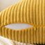 EMEMA Kissenbezug 30x50 cm Herbst Kordsamt Kissenbezüge Dekokissen Sofakissen Cord Kissenhülle Zierkissenbezug Kord Dekorative Weiche für Sofa Wohnzimmer Schlafzimmer 2er Set Strohgelb