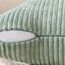 EMEMA Kissenbezug 40x40 cm Kordsamt Kissenbezüge Dekokissen Sofakissen Cord Kissenhülle Zierkissenbezug Kord Dekorative Weiche für Sofa Wohnzimmer Schlafzimmer 2er Set Hellgrün