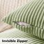 MIULEE Kissenbezug Kordsamt Zierkissenbezug Dekokissen Sofakissen Kord Kissenhülle Dekorative Weiche Zierkissenbezüge Kissen für Sofa Sessel Zuhause Schlafzimmer 30x50 cm Bohnengrün
