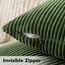 MIULEE 2er Set Kissenbezüge Kordsamt Kissenbezug Zierkissenbezug Dekokissen Sofakissen Kord Kissenhülle Dekorative Zierkissenbezüge Kissen für Sofa Sessel Zuhause Schlafzimmer 50x50cm Matcha Grün